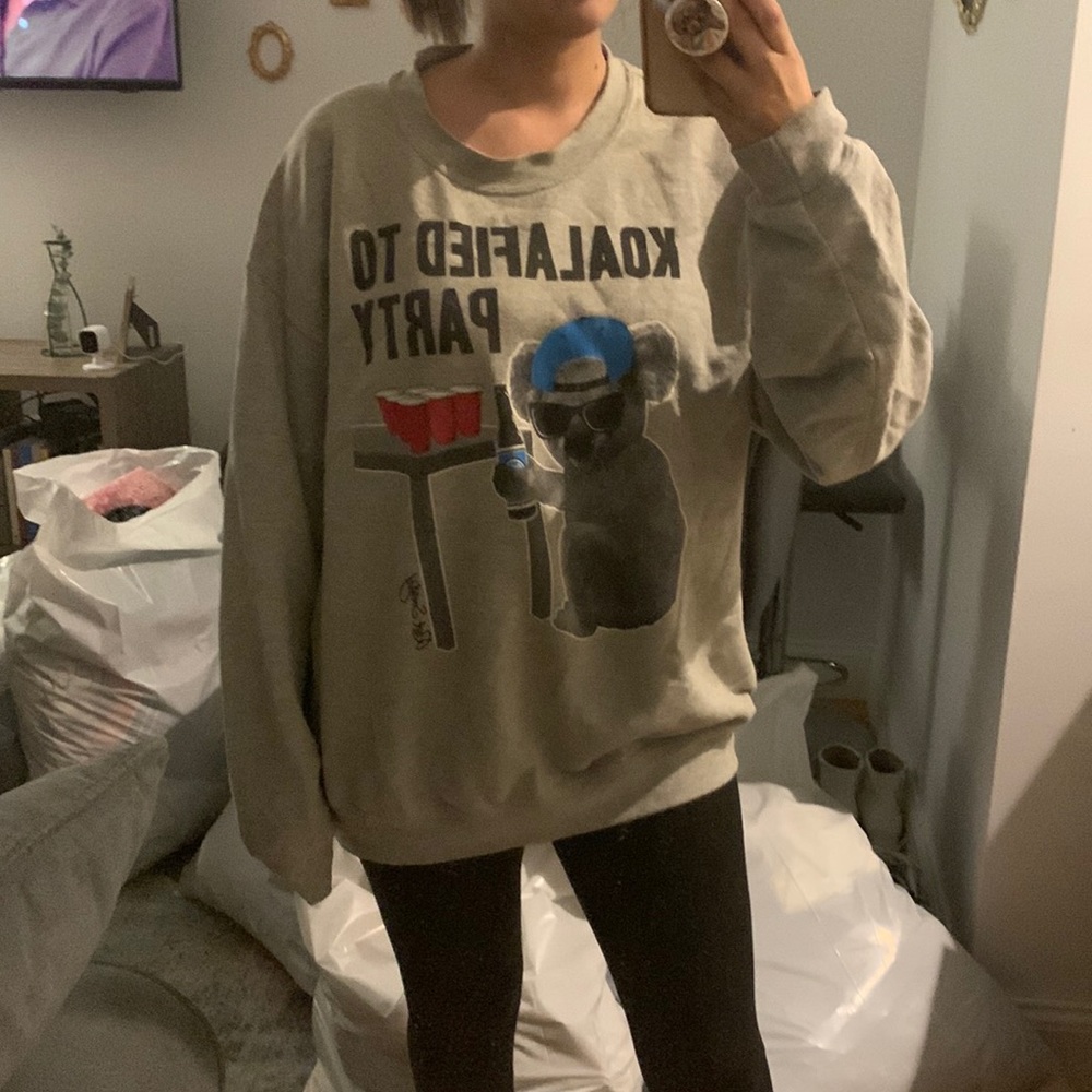 Funny mens medium crewneck shirt